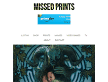 Tablet Screenshot of missedprints.com